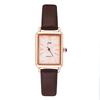 Ladies Glitter Small Square Watch Student Simple Belt Waterproof Quartz Watch Rose Gold Calendar Student Watch