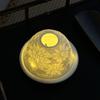 Nordic Light Tea Light Подсвечник Абажур с подносом из костяного фарфора Рождественский праздничный подарок Фарфоровый Tealight купол