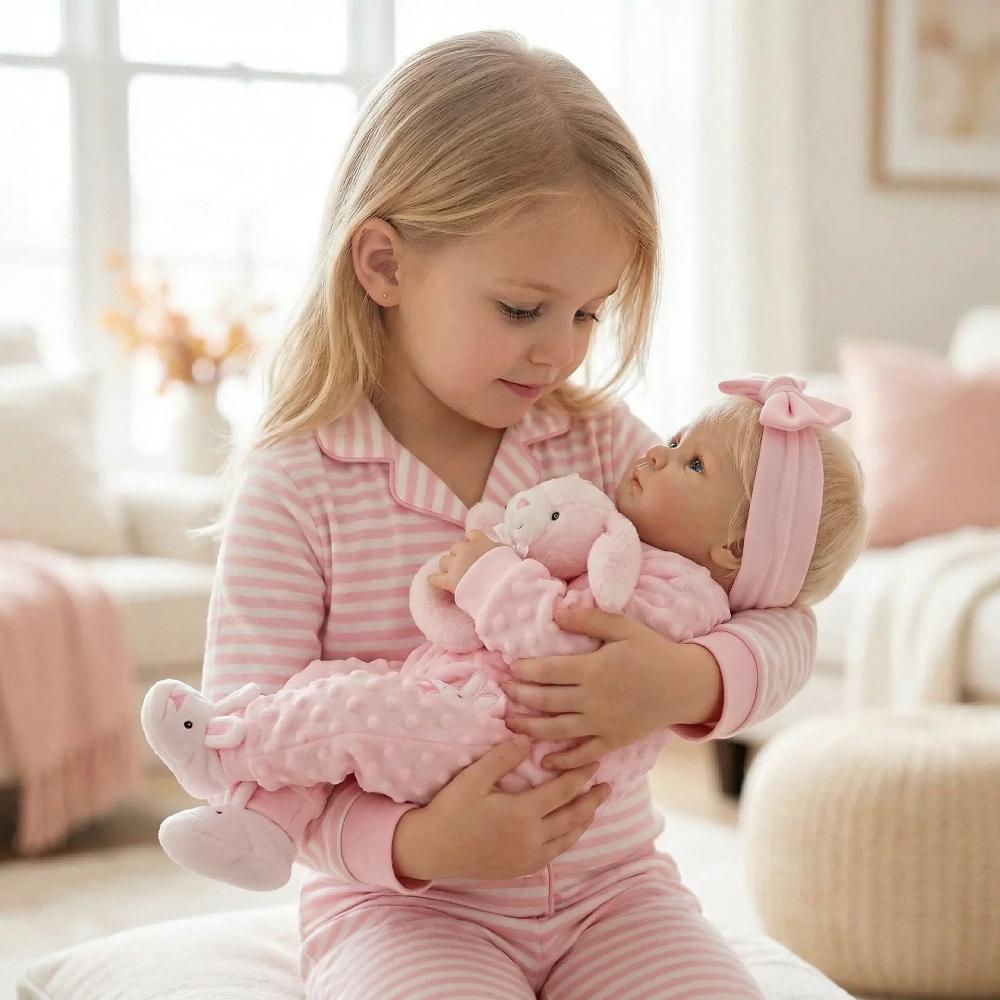 Lovely Reborn Babies Dolls Bettie Soft Full Vinyl or Cloth Body Optional Newborn Dolls So Truth Like Emulation Doll for Toddler Children Birthday Gift