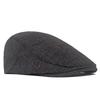 Autumn Winter Beret Men's Warm Cap British Style Forward Cap Herringbone Colorful Newsboy Cap Driver Ivy Hat