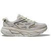 HOKA Clifton L Suede Vaporous Barley Unisex Sneakers Grey 1122571-VSB