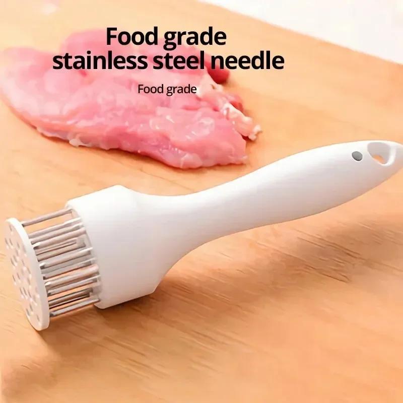 Stainless Steel Meat Tenderizer Hammer Needle Practical Kitchen Tool for Steak Pork Chops Chicken BBQ Fast Loose Meat