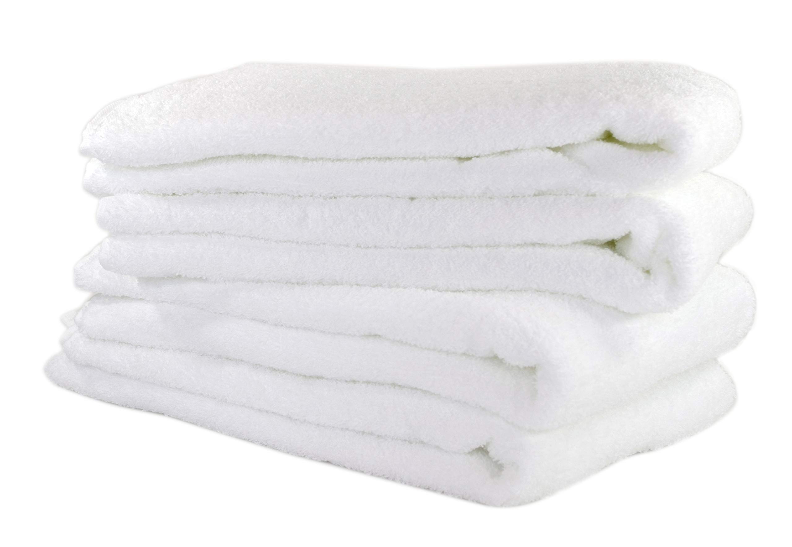 

Towelkan Large Face Towels, Hotel Style, White, Set of 4, Approx. 40 x 100cm, Mini Bath Towels, Made in Japan