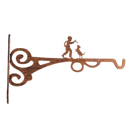 Wall Plant Hanger Metal Coated Wall-mounted Hook Rust-Proof Indoor Outdoor Bracket