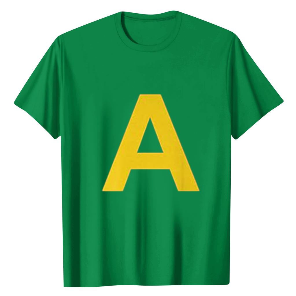 Women's Letter Print Casual Round Neck Short Sleeve Top