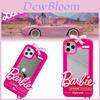 Changsheng Barbie Spiegel iPhone Hülle Stoßfeste Silikonhülle für iPhone 14 Pro Max Xr/8p 11/12 Pro Max Trendig und Stilvoll