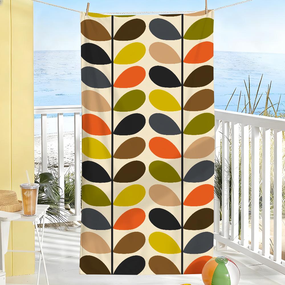 Aesthetic Art O-Orla Kiely Flower Stem Towel Soft Pool Gift For Travel Gym Shower Camping Quick Dry Sports Large Beach Towels
