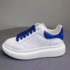 Scarpe da donna in pelle estive nuove traspiranti versatili platform scarpe a rete scarpe sportive da studente suola platform aumentano l'altezza