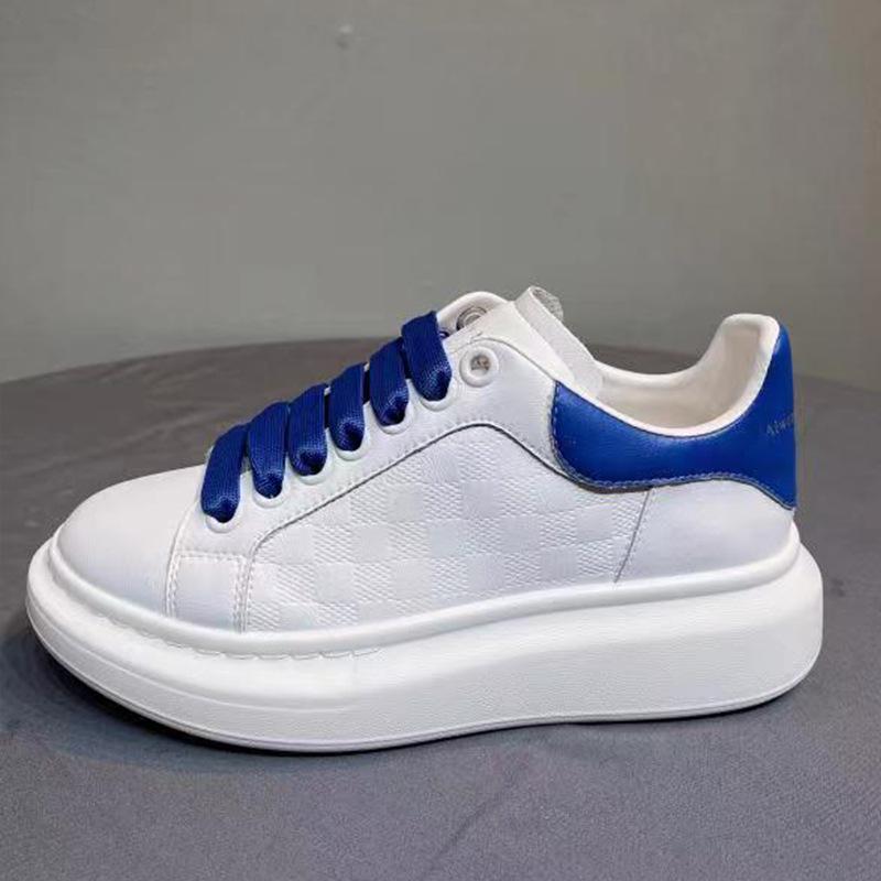 Scarpe da donna in pelle estive nuove traspiranti versatili platform scarpe a rete scarpe sportive da studente suola platform aumentano l'altezza
