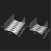 Stainless Steel Dish Rack Organizer with Drainage Retractable Dish Stand Foldable Space Saving Utensil Holder Kitchen