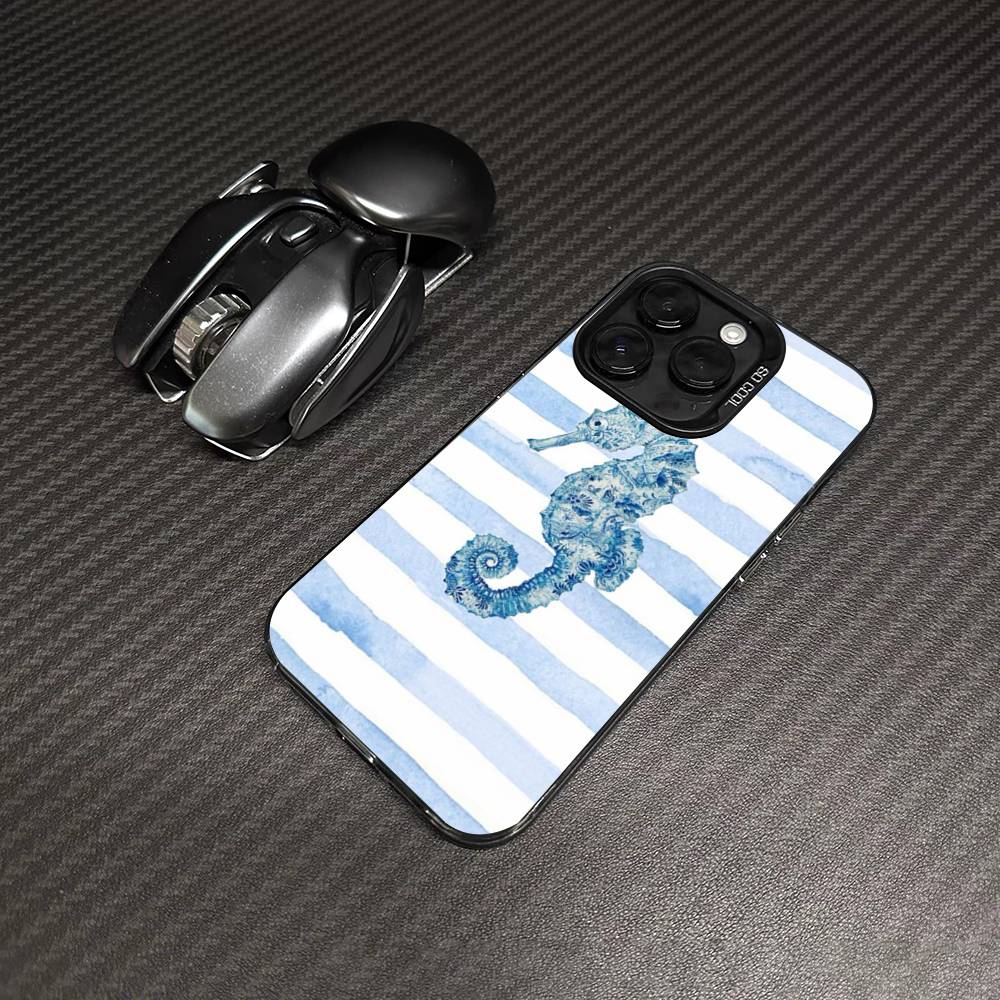 Cute Marine Life, Crabs, Lobsters Phone Case For IPhone 17 16 15 14 13 12 11 Pro Max Plus Color Silver Cover