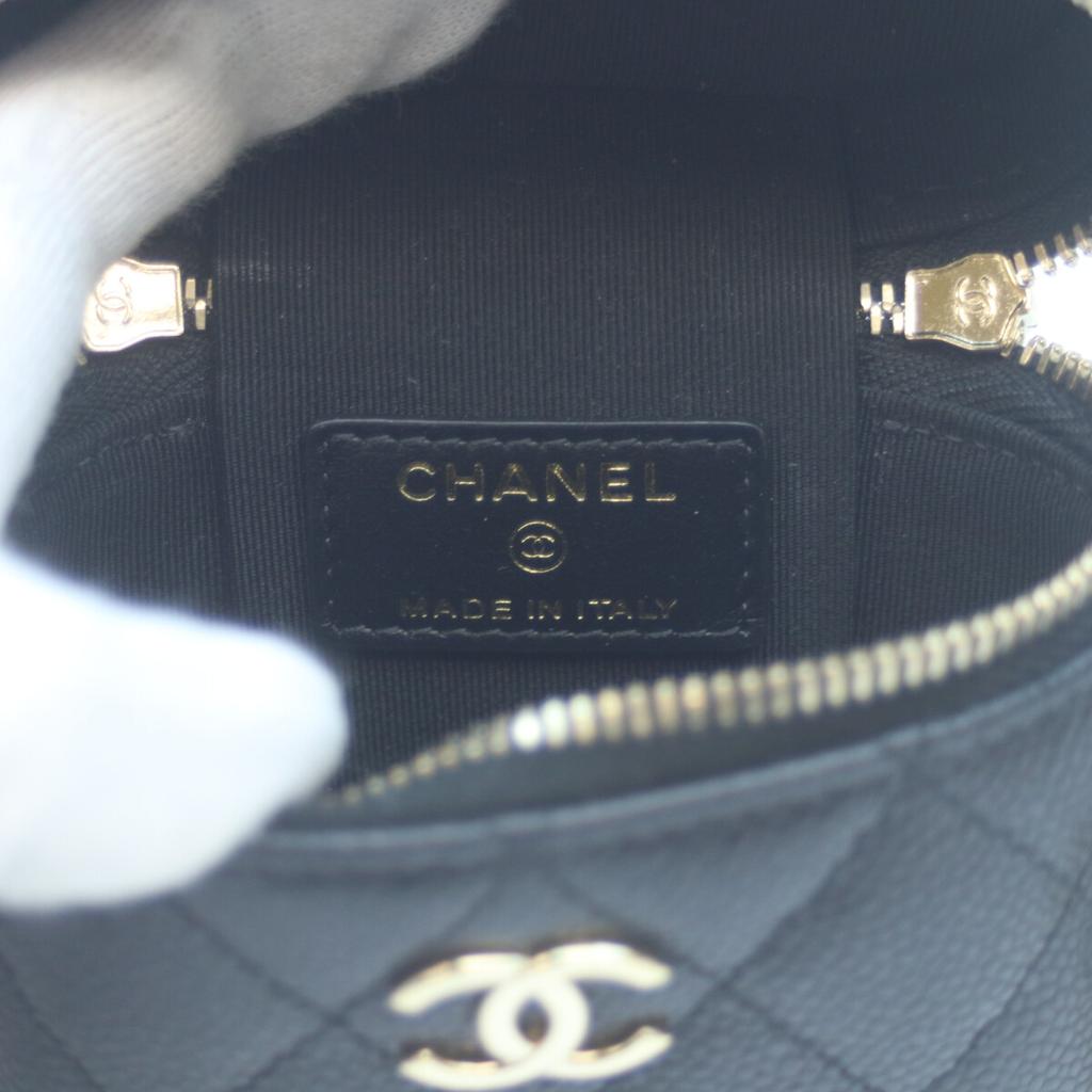 CHANEL No. 31 AP2503 Black Caviar GHardware Small Vanity Chainshoulder Shoulder bag blackUsed
