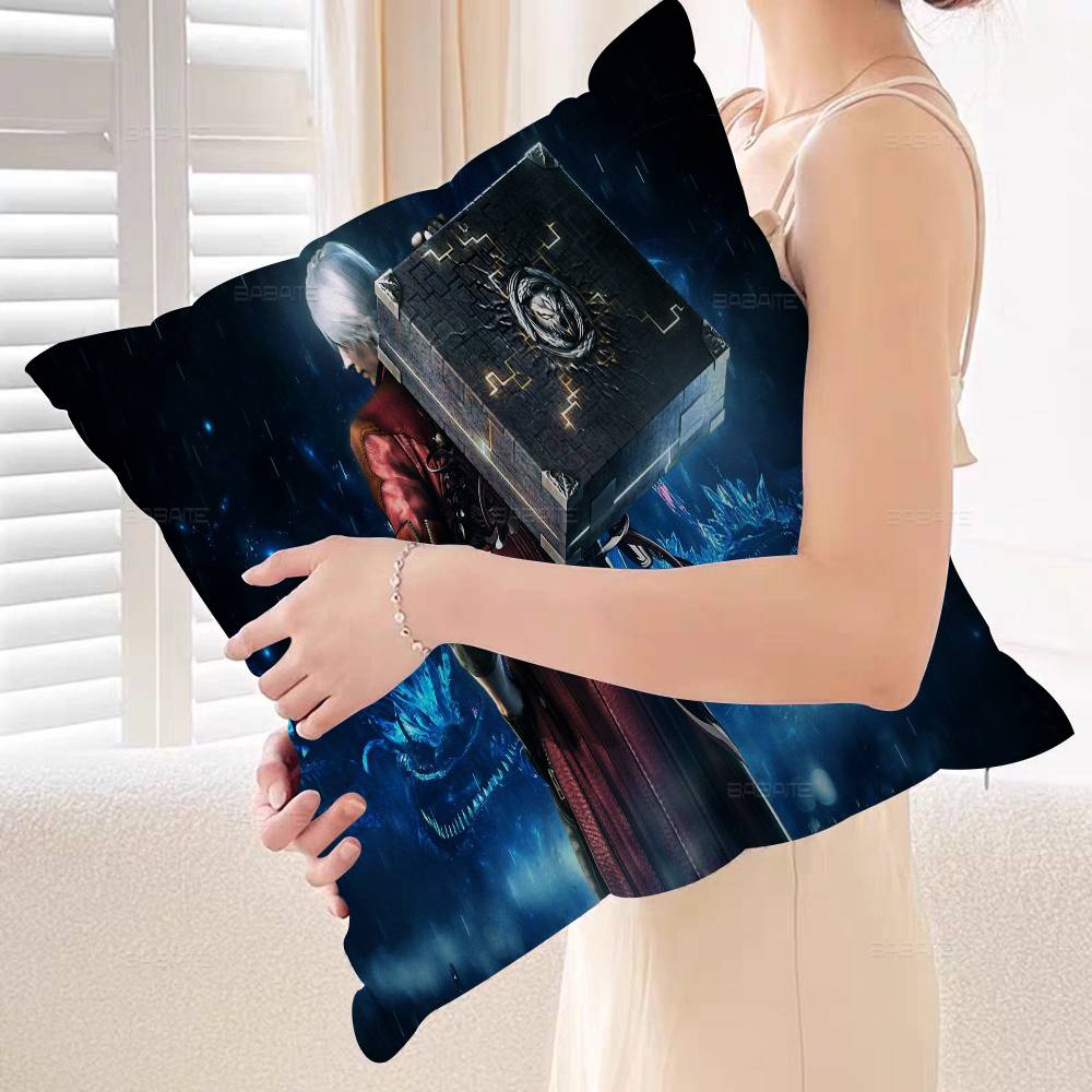 D-Devil May Cry DMC Personalized Pillow Dust Cover Bedroom Kids Party Decoration Pillowcase Birthday Children Gift