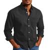 Men'S Shirt With Double Pockets, Casual Long Sleeved Top, Fashionable Cardigan