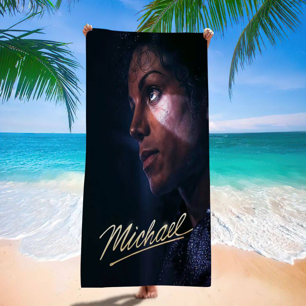 Zanger M-Michael J-Jackson Beach Towel Colorful Bath Towels For Girl Microfiber Quick Dry Custom Sand Free Beach Yoga Spa Gym