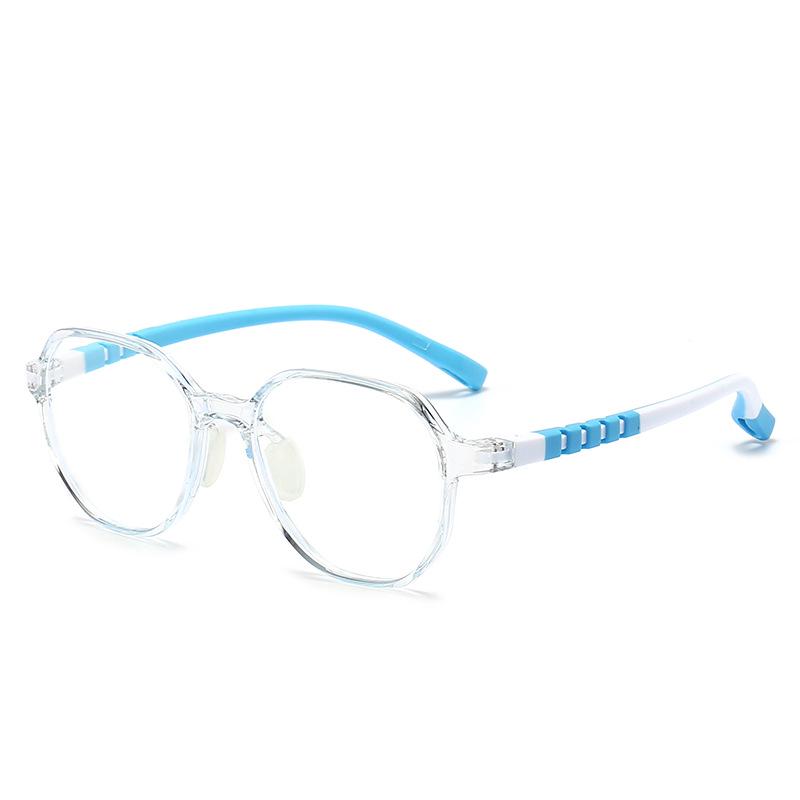 Children's Fashion Ultralight TR90 Two-Color Blue Light Blocking Prescription Eyeglass Frames