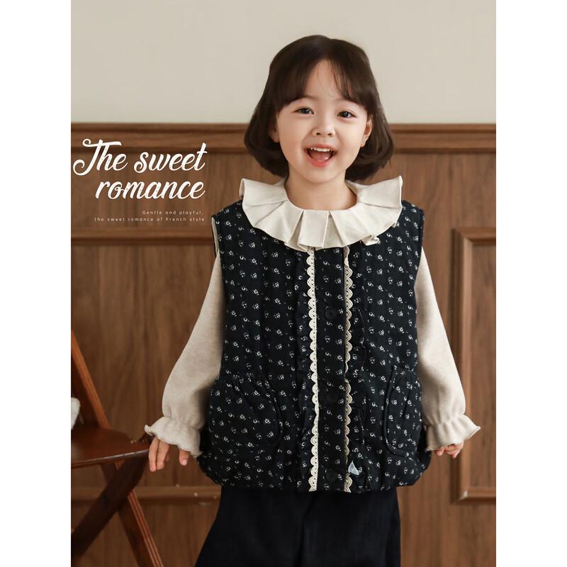 Youyou Girls' Forest Floral Sleeveless Quilted Vest