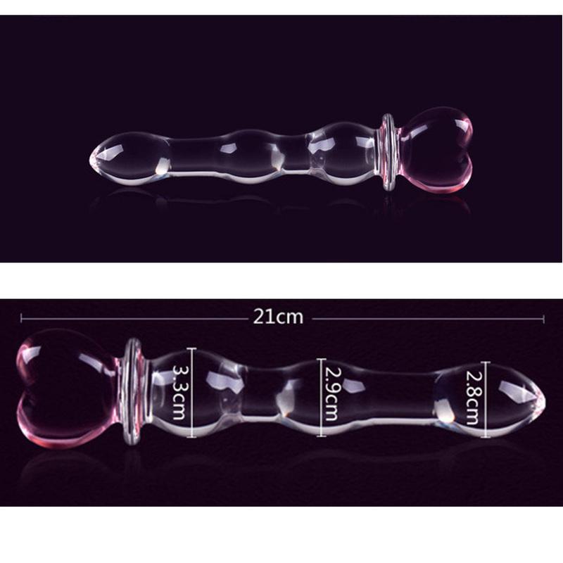 Glass Dildo Anal Vagina Massager Artificial Glans Penis Spiral G Spot Simulator Butt Plug Adult Products Sex Toys for Women Men