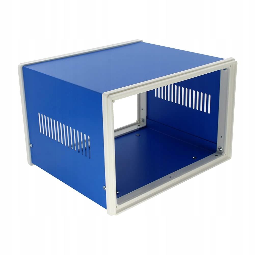 Blue Metal Housing For Devices 110X250X190Mm