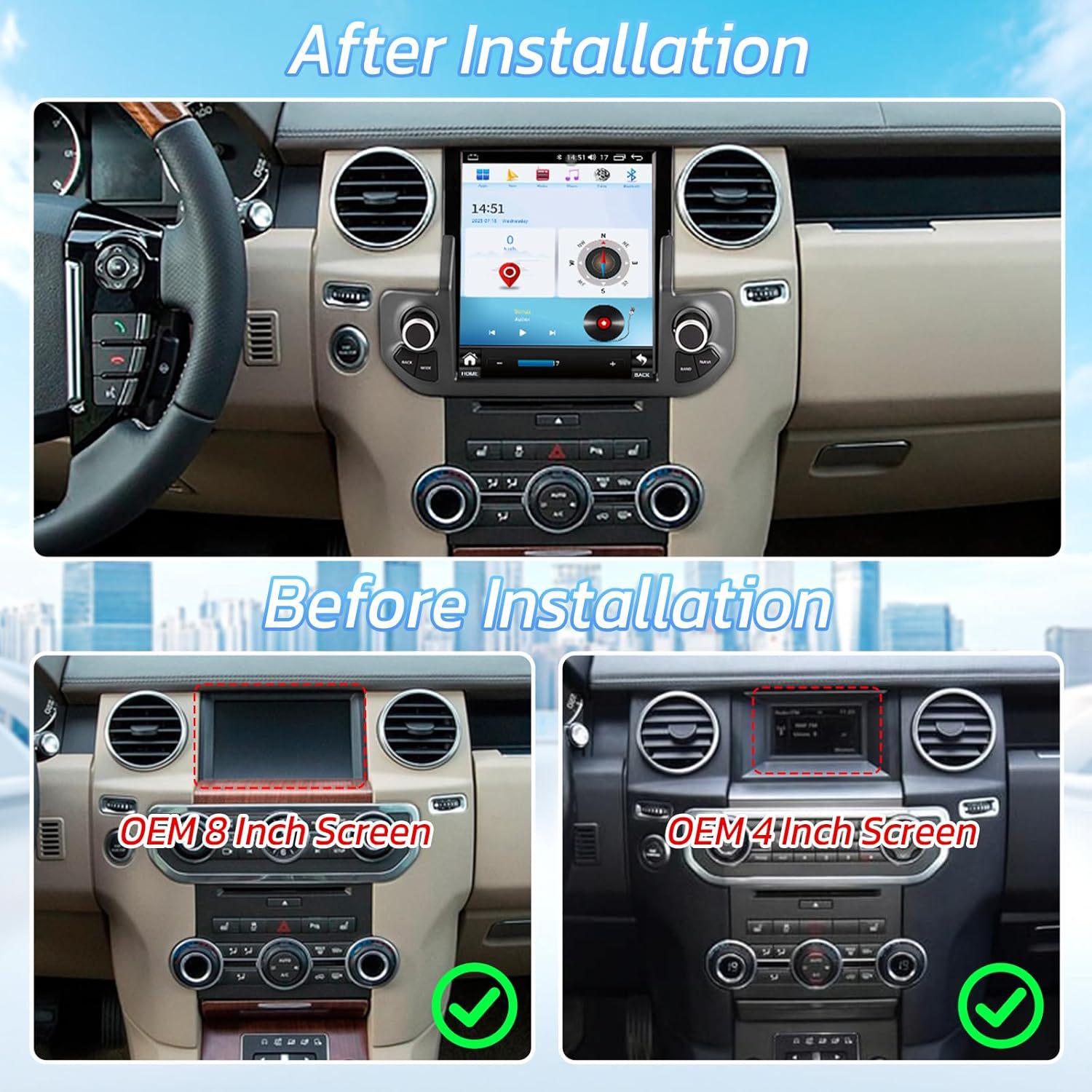 

Land Rover Discovery 4 Large Screen Car Radio 4GB RAM + 64GB Storage