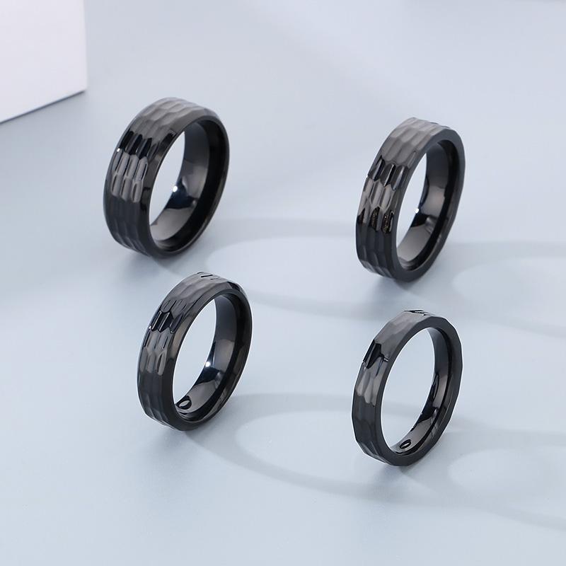 Trendy Stainless Steel Couple's Ring Simple Colorful/Gold Color Finger Ring Love Round Charm Anillos Wedding Party Jewelry