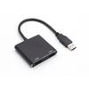 USB 3.0 To HDMI USB To Dual HDMI Converter One To Two 1080P USB To HDMI Adapter Aluminum Alloy Extended Converter