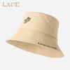 Summer Embroidery Letter Pattern Bucket Hat Fashion Girls Outdoor Sun Beach Fisherman Cap Classic Girly Casual Bob Panama Hat