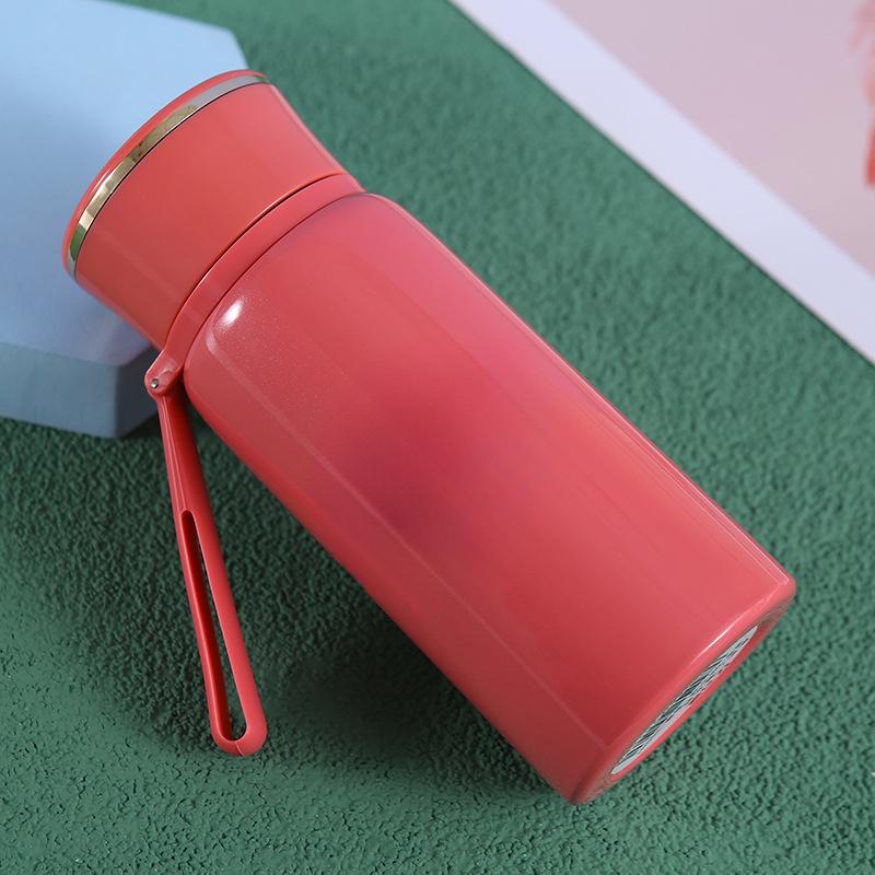 

Термос из нержавеющей стали 304, вакуумная чашка для холодной воды, свежая и портативная чашка на слинге 350ml