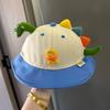 Cartoon Dinosaur Summer Baby Hat for Girls Boys Panama Toddler Wide Brim UV Beach Sun Cap Outdoor Children Fisherman Hat