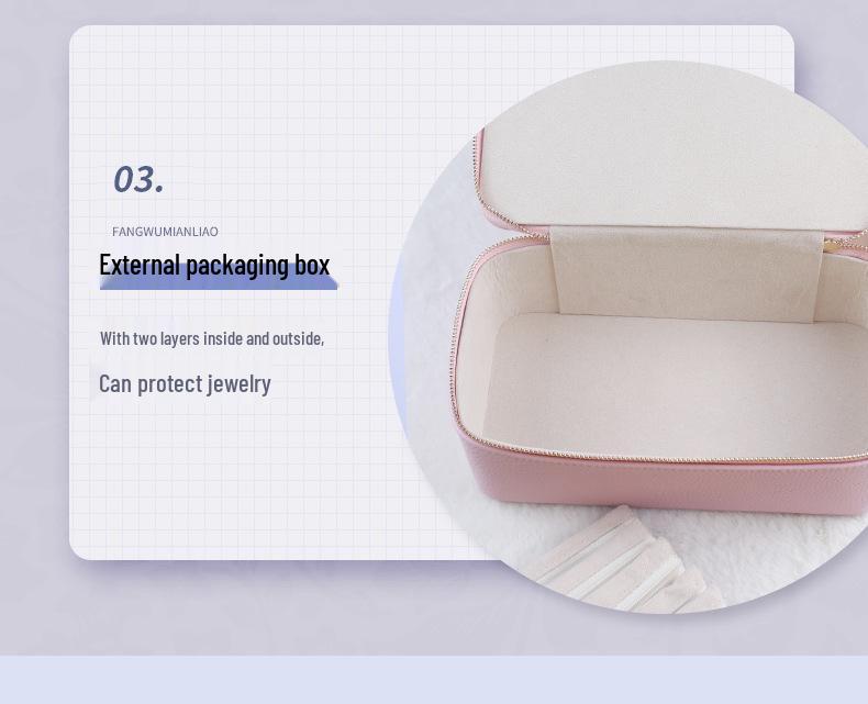 Custom Portable Travel Jewelry Storage Box - 12-Compartment Organizer for Earrings & Studs