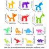 14 Stück Dinosaurier Saugnapf Spielzeug, Konstruktionsspielzeug für Kindergärten und Spielzimmer, Perfekt für die Badezeit und zum Spielen auf Reisen, Geschenk