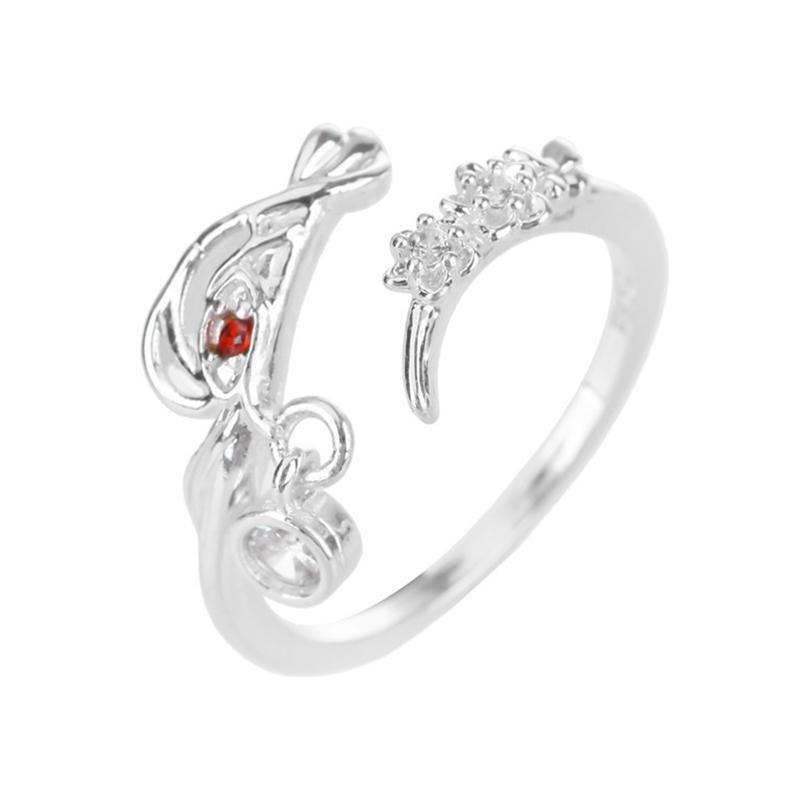 Anime Tian Guan Ci Fu Ring Heaven Official’S Blessing Hua Cheng Xie Lian Adjustable Unisex Couple Rings Jewelry Accessories Gift
