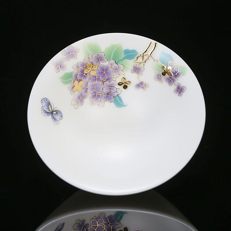 Chaxun Mutton-Fat Jade Porcelain Douli Gongfu Tea Cup