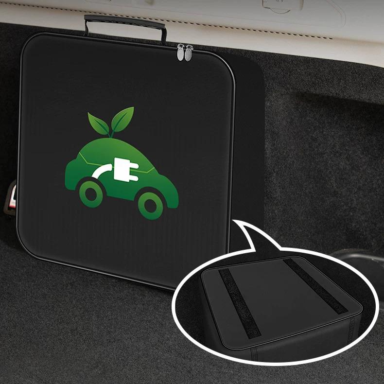 For XPENG G6 G9 P7 Xiaopeng Durable Universal Car Interior Accessories EV Charging Cable Organizer Storage Bag