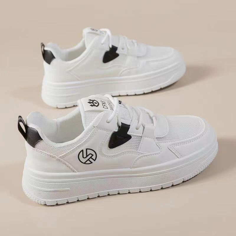 

Сетчатые дышащие студенческие весенние новые универсальные маленькие белые туфли женские спортивные туфли повседневные папины туфли кеды 40 белый