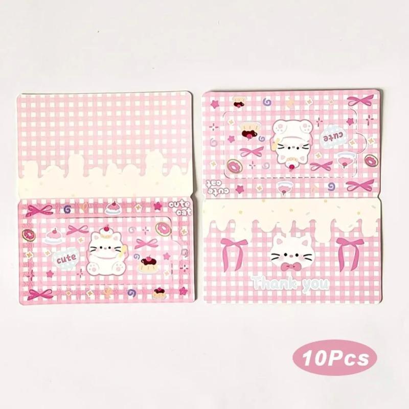 Student Supplies Lucky Card Reward Tear Scratch Cards 10Pcs Self Adhesive Scratch Off Stickers DIY Redemption Gift Card