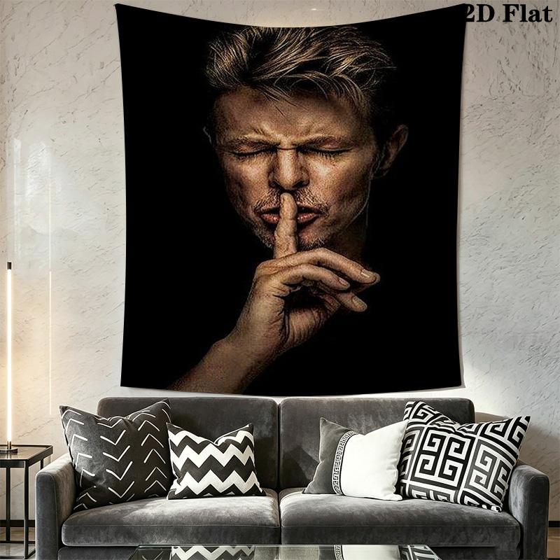 David Bowie Ziggy Stardust Concert Poster Tapestry Wallmounted Background Cloth Atmospheric Background Cloth Wall Decoration