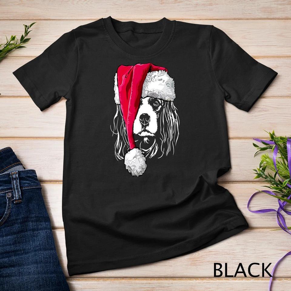 Funny Cavalier King Charles Spaniel Christmas Unisex T-shirt 1 S