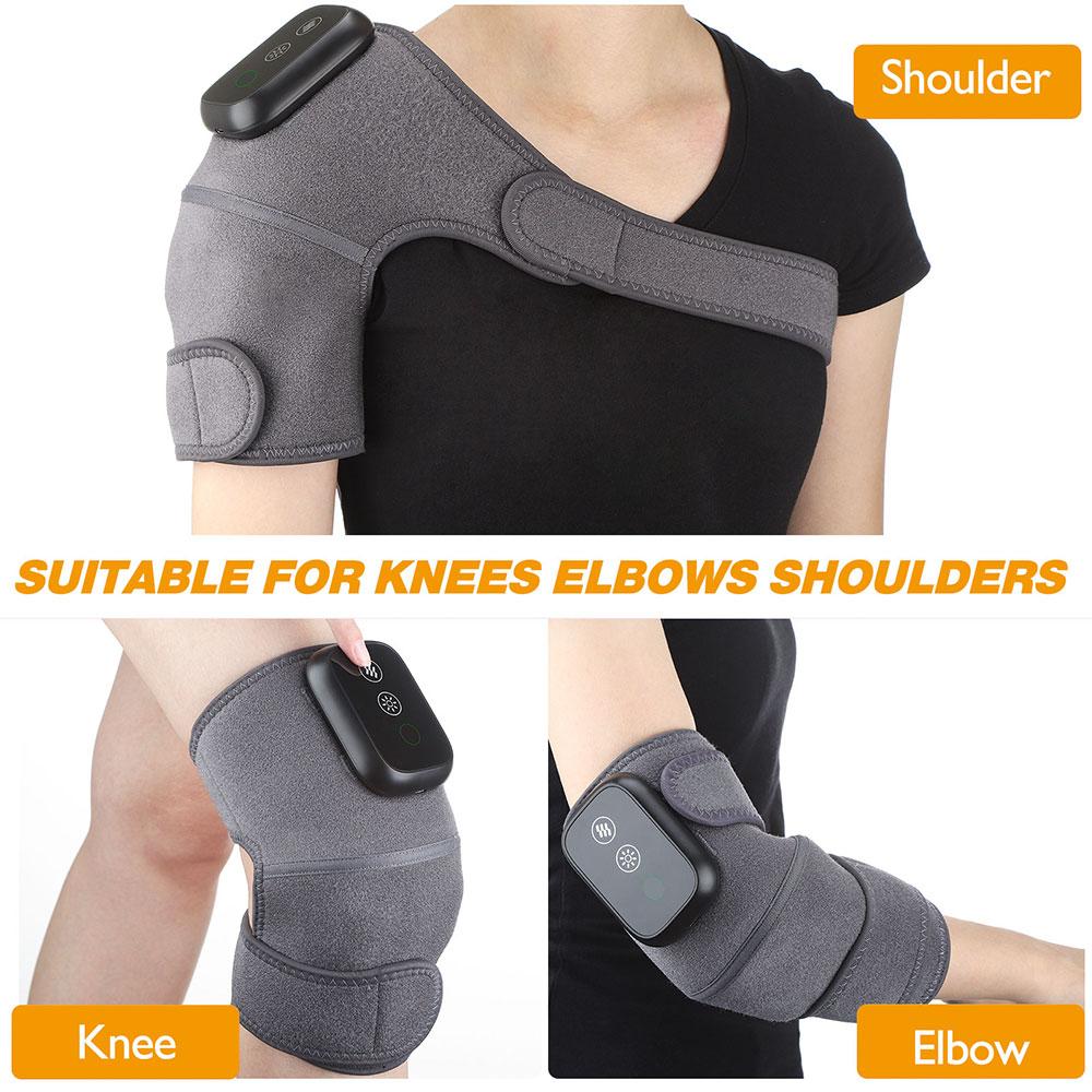 Wireless Electric Heating Knee Pads Vibration Massager Heated Shoulder Elbow Knee Brace Support For Men Women