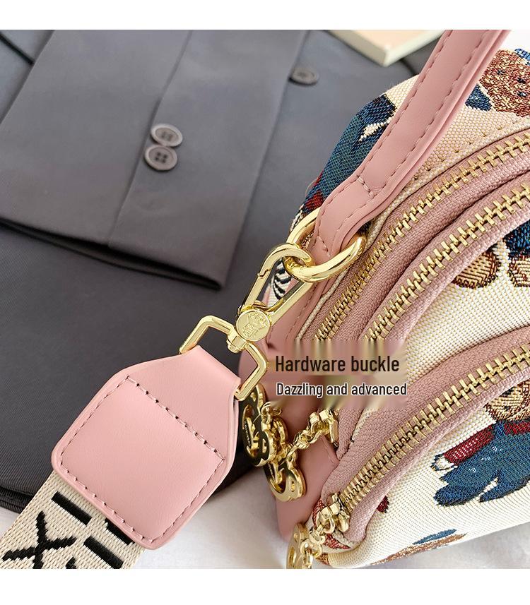 2025 Hello Kitty Women's Cartoon Bear Shoulder Crossbody Phone Bag - Cute, Fashionable, Versatile