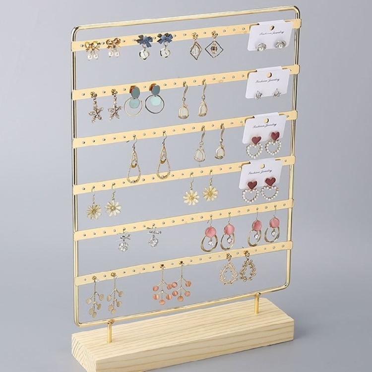 Jewelry Display Stand Durable Earring Organizer with 120 Holes Earrings Rack