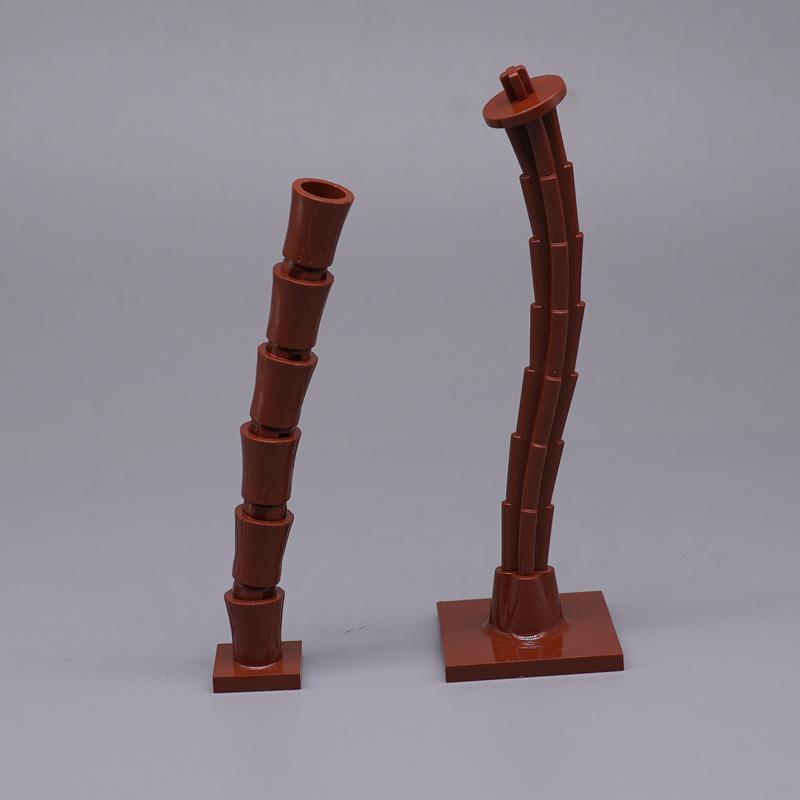 MOC 1PCS 6135 2563 Plant Tree Palm Coconut Building Blocks Set Tree Trunk Garden Base Leaf Brick Particle Toys Children Gifts