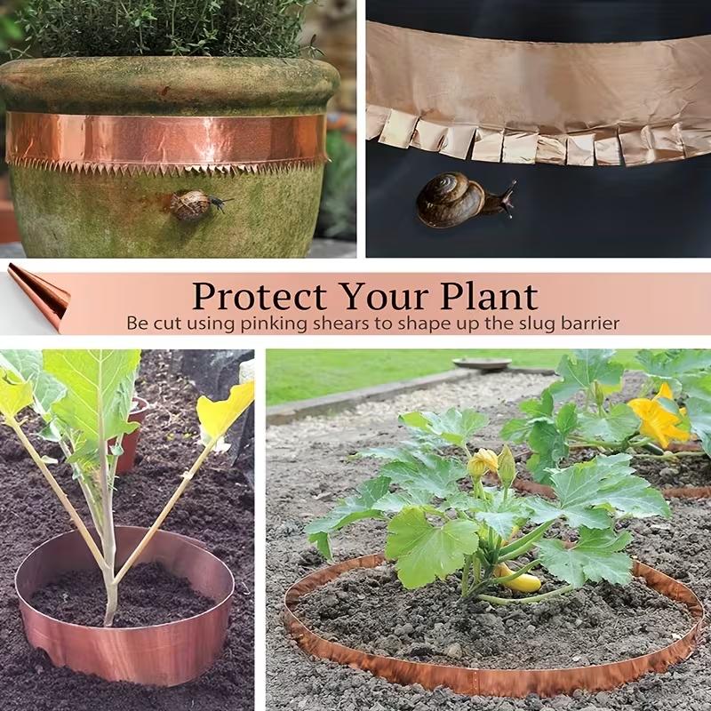 Anti-Snail Copper Foilconductive Tape For Protect Plants Against Pests Self-Adhesive Insect Repellent Tape Gardening Accessories