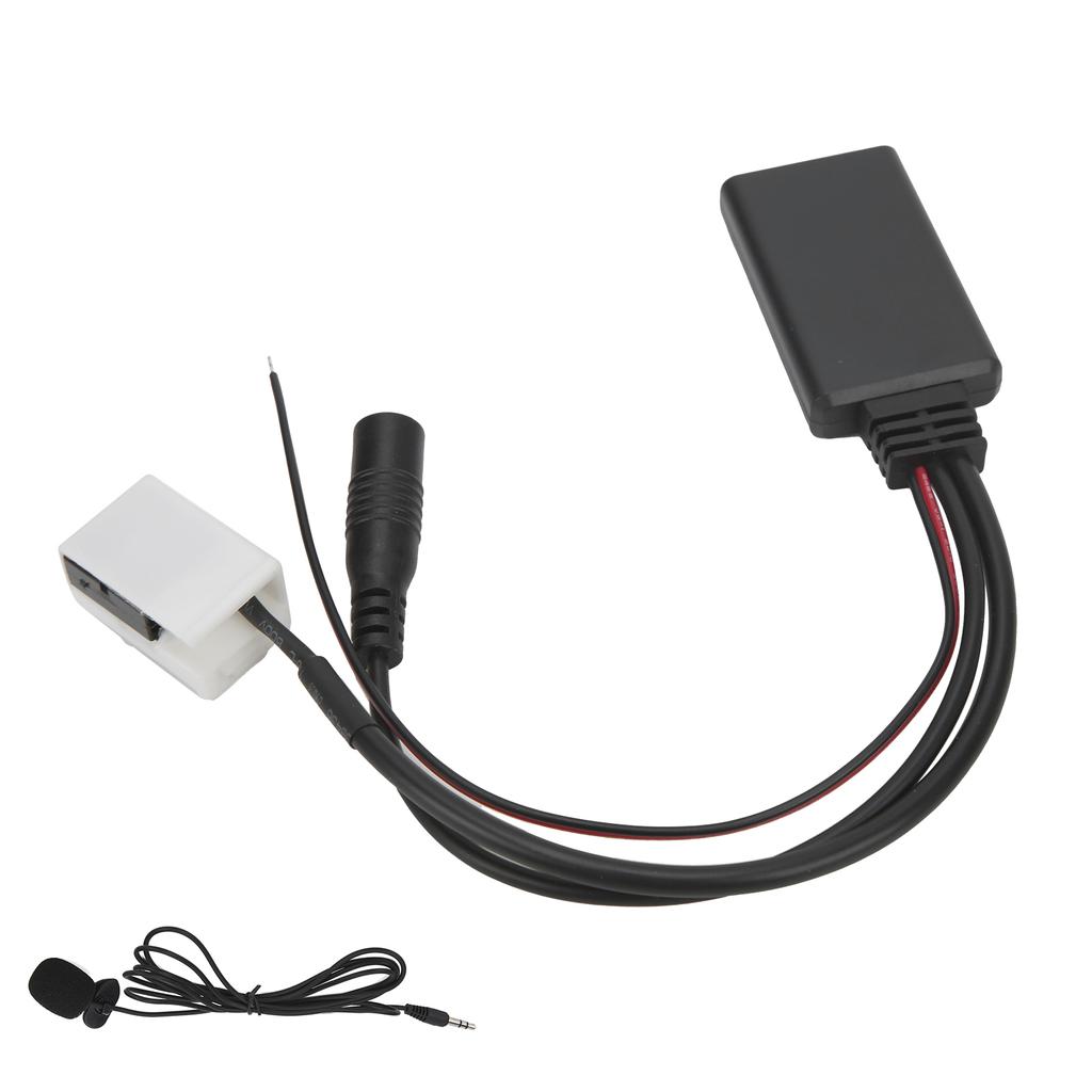 12 Pin Bluetooth AUX IN Adapter with Microphone Smartphone Handsfree Calling Fit for RCD210 RCD300 RCD310