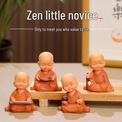 Statuetta Mini Monaco Huineng – Ornamento Zen da Scrivania per Decorazione Casa o Ufficio