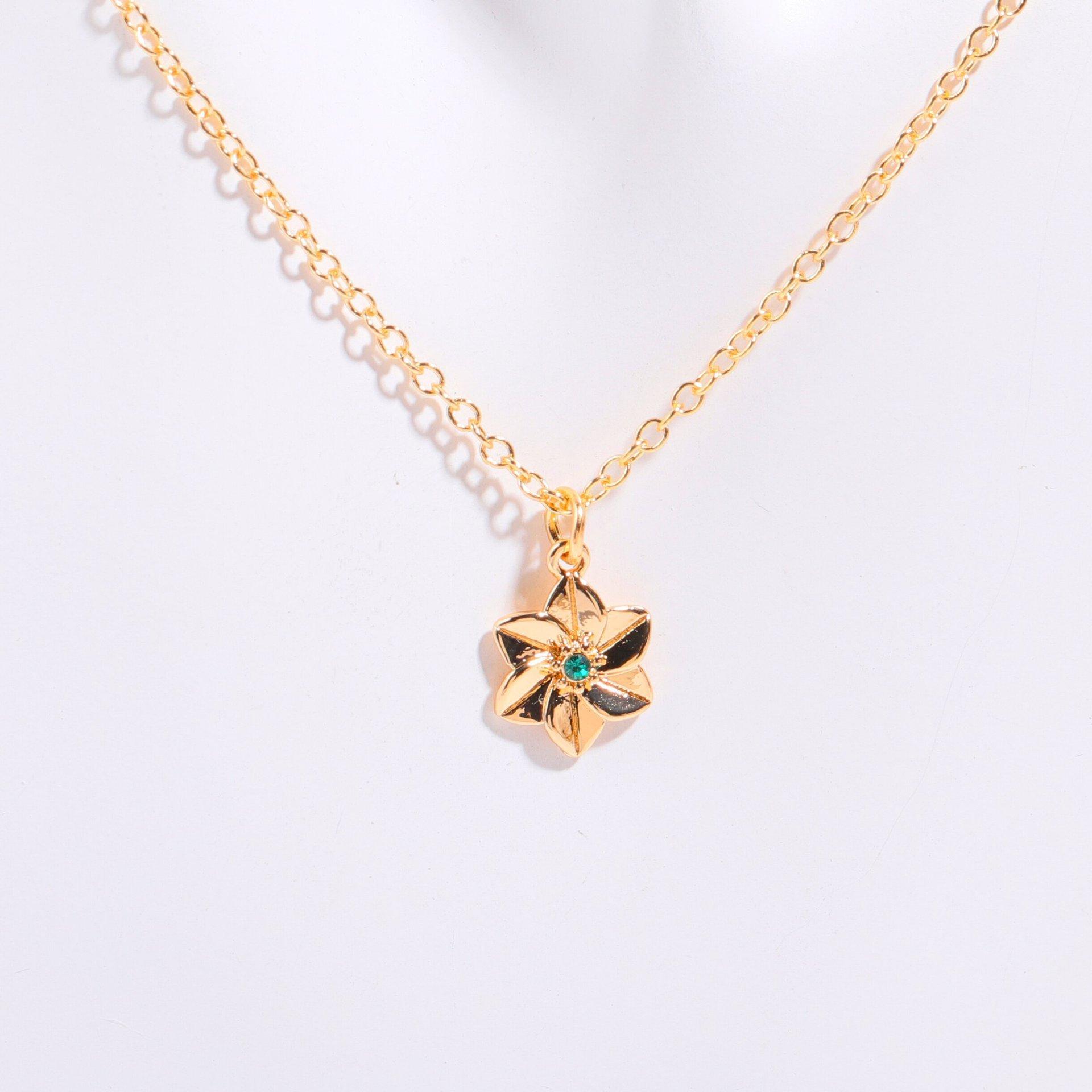 

December Flower Bracelet Zircon Birthday Stone Pendant Bracelet Women S Zodiac Flower Birthday Flower Color Retention