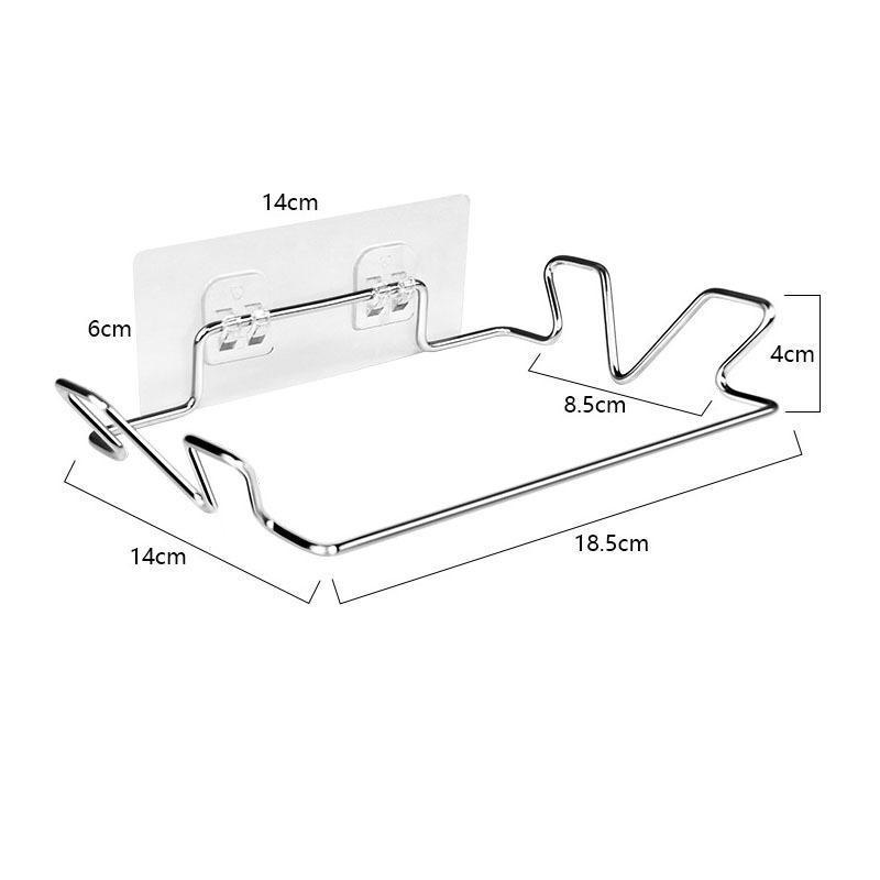 Portasacchetti per la spazzatura per la casa, porta dell'armadio, portasacchetti per la spazzatura, armadio in acciaio inossidabile, portaoggetti per la spazzatura, forniture per la conservazione della cucina, nessuna staffa di punzonatura