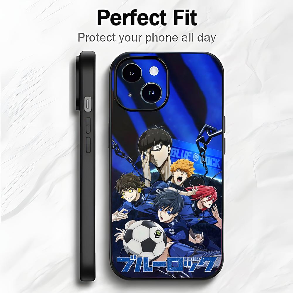 Sports Japanese Anime B-BLUE LOCK Phone Case Phone Case Soft Packaging Lightweight For iPhone17 16 15 14 13ProMax iphone12promax