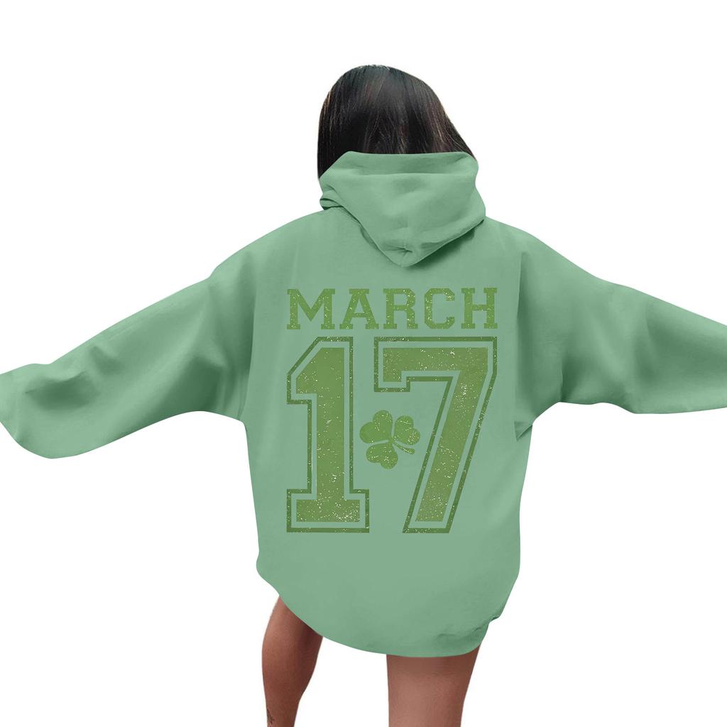 Men's St. Paul's Day Letter Hooded Sweatshirt