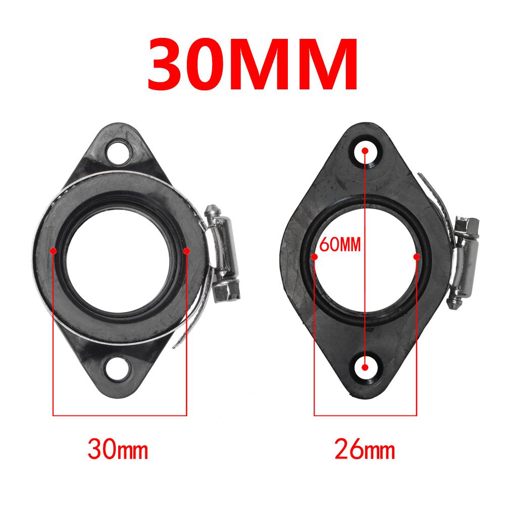 Carburetor Rubber Adapter Inlet Intake Pipe For MIKUNI VM24 OKO KOSO KEIHIN PWK PE24 26 28 21mm 24mm 26mm 28mm 30mm 32mm 34mm